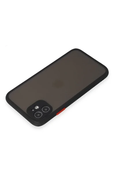 Mey İthalat®   iPhone 11 Kılıf Montreal Silikon Kapak - Siyah ürün görseli 1