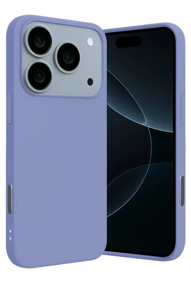 Mey İthalat®   iPhone 17 Pro Nano içi Kadife Silikon - Lila ürün görseli 1