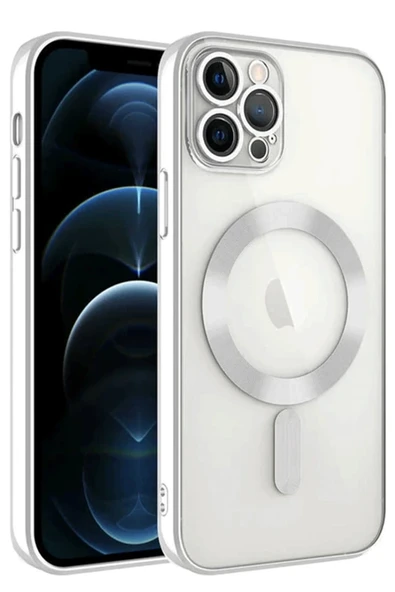 Mey İthalat®   iPhone 14 Pro Max Kılıf Kross Magneticsafe Kapak - Gümüş ürün görseli 1