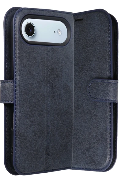 Mey İthalat®   iPhone 17 Air Trend S Plus Kapaklı Kılıf - Lacivert ürün görseli 1