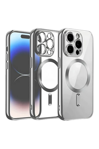 Mey İthalat®   iPhone 12 Pro Kılıf Kross Magneticsafe Kapak - Titan Gri ürün görseli 1