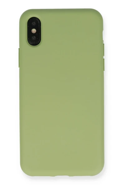 Mey İthalat®   iPhone XS Max Kılıf Nano içi Kadife Silikon - Yeşil ürün görseli 1