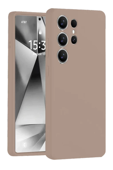 Mey İthalat®  Samsung Galaxy S25 Ultra Kılıf Nano içi Kadife Silikon - Pudra ürün görseli 1