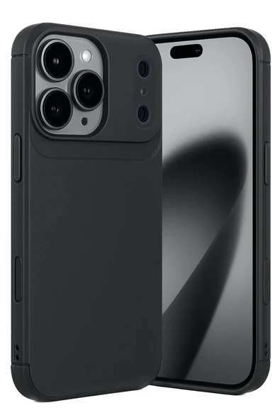 Mey İthalat®   iPhone 17 Pro Auto Focus Karbon Kapak - Siyah ürün görseli 1