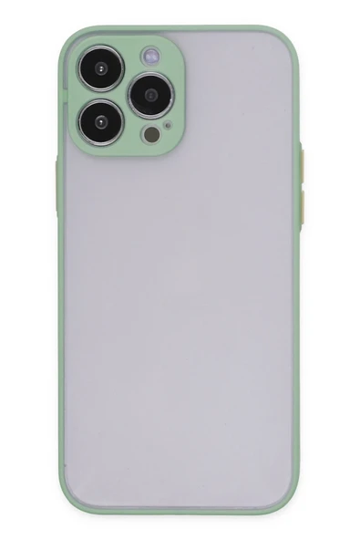 Mey İthalat®   iPhone 15 Pro Kılıf Montreal Silikon Kapak - Açık Yeşil ürün görseli 1