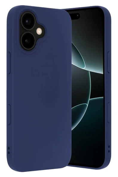 Mey İthalat®   iPhone 17 Nano içi Kadife Silikon - Lacivert ürün görseli 1
