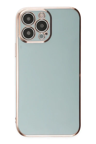 Mey İthalat®   iPhone 15 Pro Max Kılıf Volet Silikon - Açık Yeşil ürün görseli 1