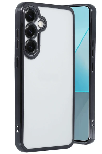 Mey İthalat®  Samsung Galaxy S25 Kılıf  Lensli Silikon - Siyah ürün görseli 1