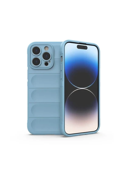 Mey İthalat®   iPhone 15 Pro Kılıf Optimum Silikon - Sky Blue ürün görseli 1