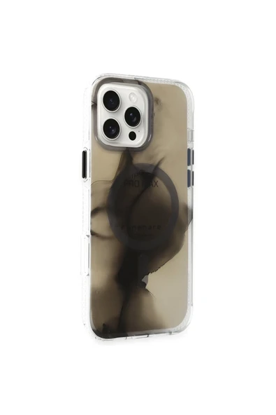 Mey İthalat®   iPhone 16 Pro Phantom Magsafe Kapak - Siyah - Resim 2