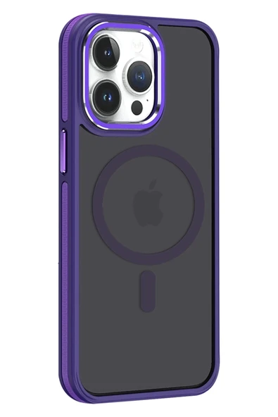 Mey İthalat®   iPhone 14 Pro Max Winner Magsafe Kapak - Derin Mor ürün görseli 1