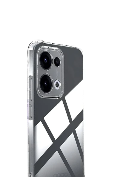 Mey İthalat®   A6 Pro 4G Lüx Şeffaf Silikon - Şeffaf - Resim 2