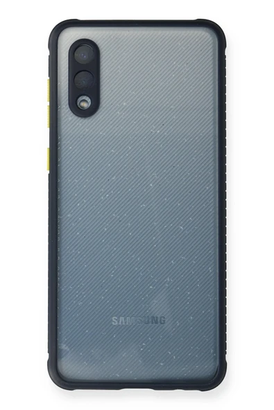 Mey İthalat®  Samsung Galaxy A02 Kılıf Miami Şeffaf Silikon - Lacivert ürün görseli 1