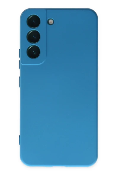 Mey İthalat®  Samsung Galaxy S22 Plus Kılıf Nano içi Kadife Silikon - Mavi ürün görseli 1