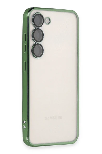 Mey İthalat®  Samsung Galaxy S23 Plus Kılıf  Lensli Silikon - Yeşil ürün görseli 1