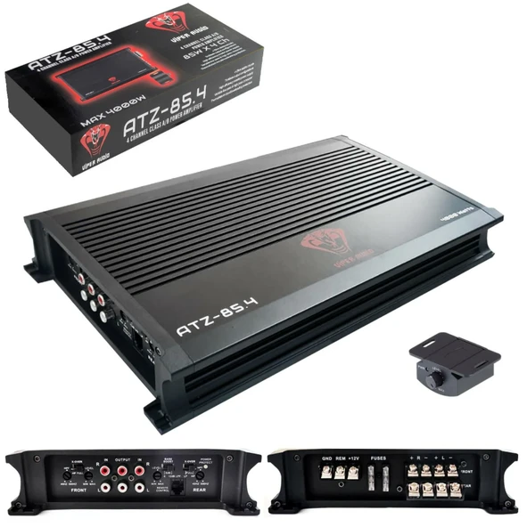 VİPER ATZ-85.4 Oto Anfi Stereo 4 Kanal ürün görseli 1