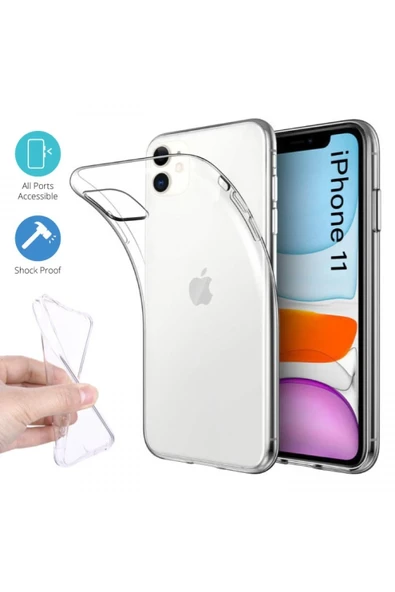 Mey İthalat®   iPhone 11 Kılıf Lüx Şeffaf Silikon ürün görseli 1