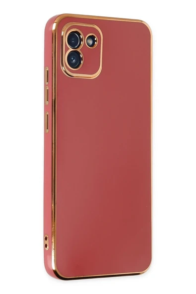 Mey İthalat®  Samsung Galaxy A03 Kılıf Volet Silikon - Kırmızı ürün görseli 1
