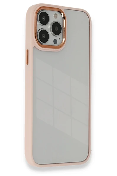 Mey İthalat®   iPhone 13 Pro Kılıf Dora Kapak - Pudra ürün görseli 1