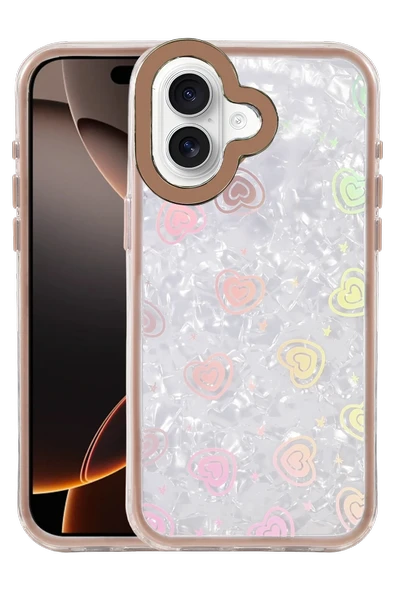 Mey İthalat®   iPhone 16 Lumi Desenli Kapak - Çöl Titanyum ürün görseli 1