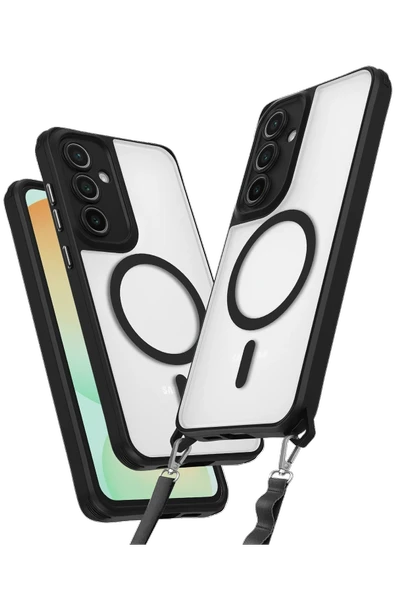 Mey İthalat®  Samsung Galaxy S25 Kılıf Enka Magsafe Silikon Kılıf - Siyah ürün görseli 1