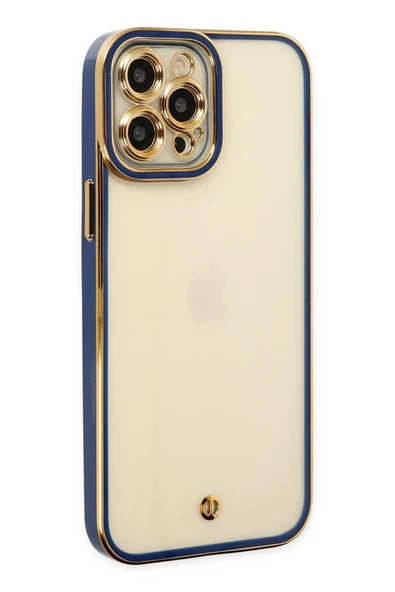 Mey İthalat®   iPhone 12 Pro Max Kılıf Liva Lens Silikon - Mavi ürün görseli 1