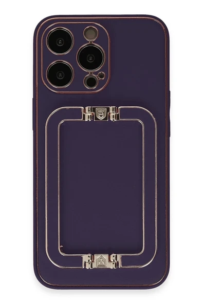Mey İthalat®   iPhone 14 Pro Max Kılıf Coco Elit Kapak - Derin Mor ürün görseli 1