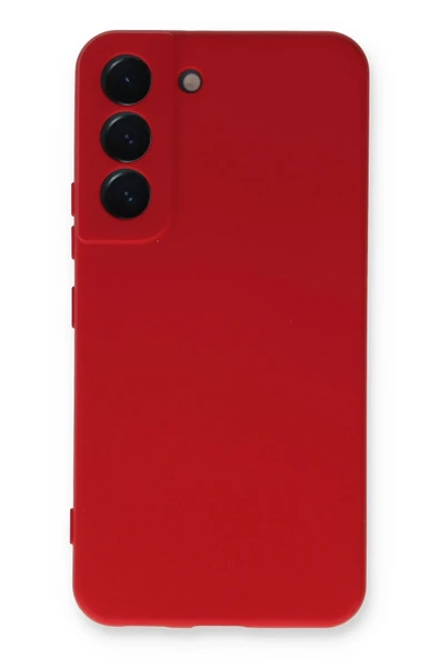 Mey İthalat®  Samsung Galaxy S22 Plus Kılıf Nano içi Kadife Silikon - Kırmızı ürün görseli 1