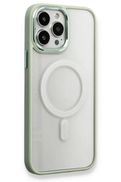 Mey İthalat®   iPhone 14 Pro Max Kılıf Room Magneticsafe Silikon - Su Yeşili ürün görseli 1