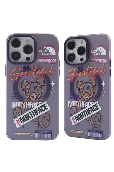 Mey İthalat®   iPhone 14 Pro Kılıf Apollo Magneticsafe Desenli Kapak - Apollo Mor - 2 ürün görseli 1