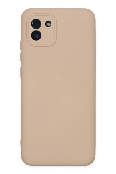 Mey İthalat®  Samsung Galaxy A03 Kılıf Nano içi Kadife Silikon - Pudra ürün görseli 1
