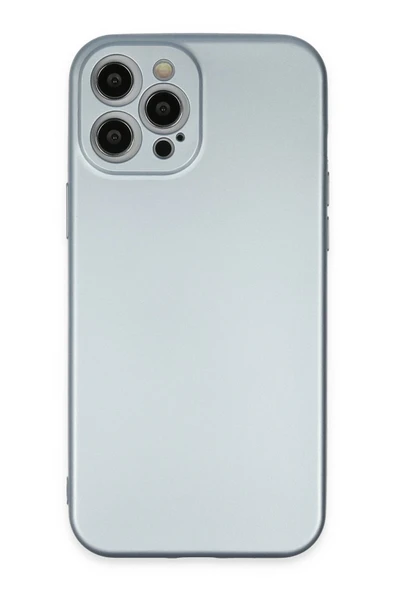 Mey İthalat®   iPhone 12 Pro Max Kılıf Nano içi Kadife Silikon - Sky Blue ürün görseli 1