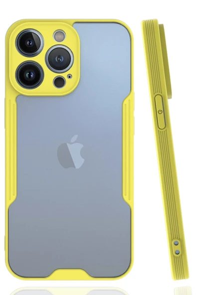 Mey İthalat®   iPhone 14 Pro Max Kılıf Platin Silikon - Sarı ürün görseli 1