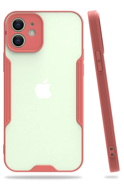 Mey İthalat®   iPhone 12 Kılıf Platin Silikon - Pembe ürün görseli 1