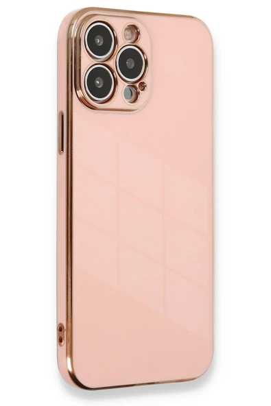 Mey İthalat®   iPhone 13 Pro Max Kılıf Volet Silikon - Pembe ürün görseli 1