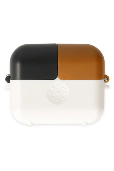 Mey İthalat®   Airpods 3 (3.nesil) Basmalı Kılıf - Beyaz-Siyah-Kahverengi ürün görseli 1