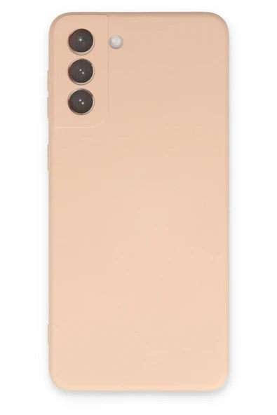 Mey İthalat®  Samsung Galaxy S21 Plus Kılıf Nano içi Kadife Silikon - Pudra ürün görseli 1