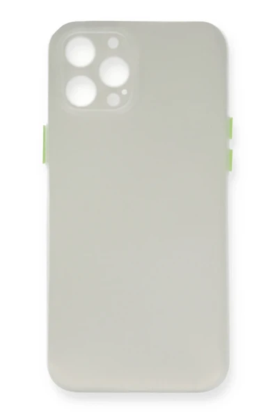Mey İthalat®   iPhone 12 Pro Kılıf PP Ultra İnce Kapak - Beyaz ürün görseli 1