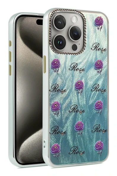 Mey İthalat®   iPhone 15 Pro Max Kılıf Blade Aynalı Desenli Kapak - Desen 9 ürün görseli 1