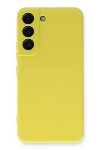 Mey İthalat®  Samsung Galaxy S23 Plus Kılıf Nano içi Kadife Silikon - Sarı ürün görseli 1