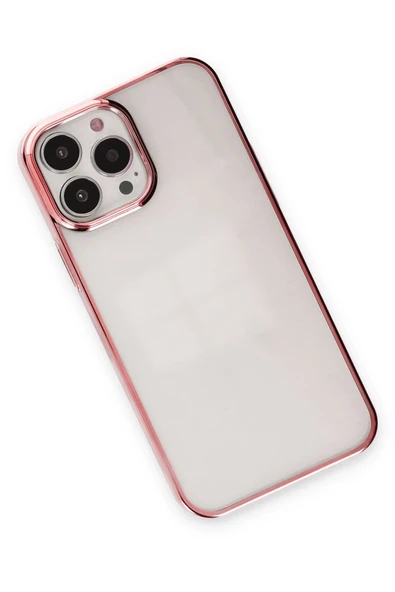 Mey İthalat®   iPhone 14 Pro Max Kılıf Element Silikon - Pembe - Resim 3