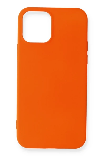 Mey İthalat®   iPhone 12 Mini Kılıf First Silikon - Turuncu ürün görseli 1