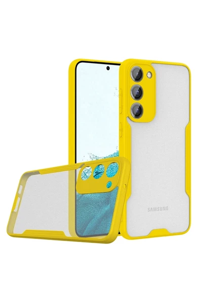 Mey İthalat®  Samsung Galaxy S23 Plus Kılıf Platin Silikon - Sarı ürün görseli 1