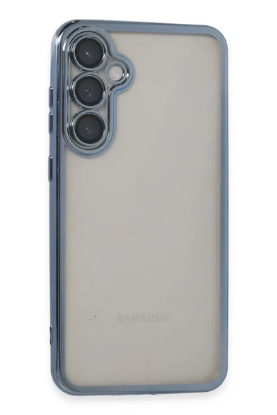 Mey İthalat®  Samsung Galaxy S23 FE Kılıf  Lensli Silikon - Açık Mavi ürün görseli 1