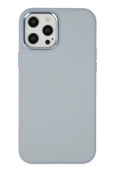 Mey İthalat®   iPhone 12 Pro Max Kılıf Asya Deri Silikon - Sierra Blue ürün görseli 1