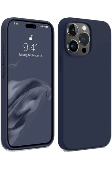 Mey İthalat®   iPhone 15 Pro Kılıf First Silikon - Lacivert ürün görseli 1