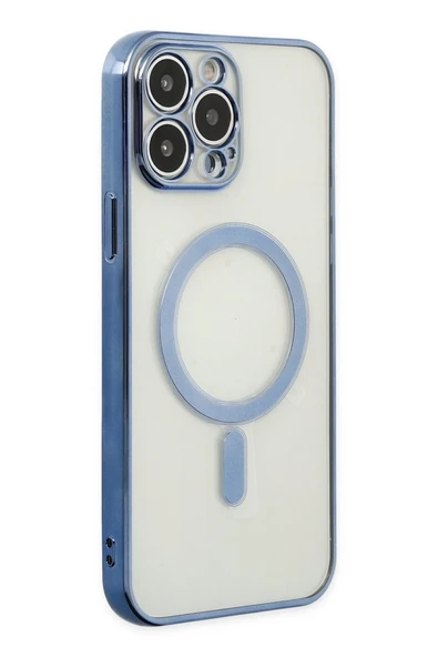 Mey İthalat®   iPhone 14 Pro Kılıf Magneticsafe Lazer Silikon - Sierra Blue ürün görseli 1