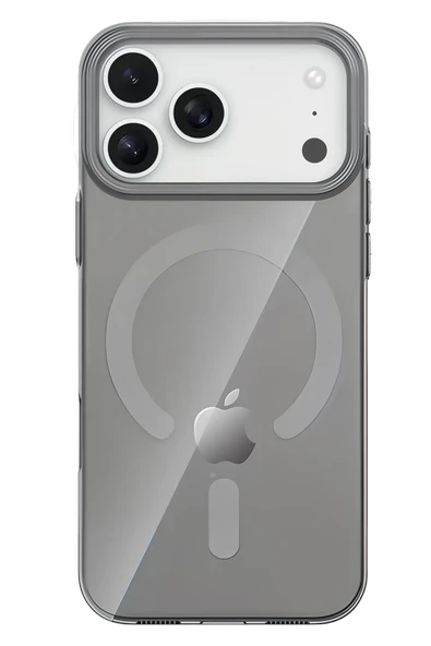 Mey İthalat®   iPhone 17 Pro PC Blank Magsafe Kapak - Natural Grey ürün görseli 1