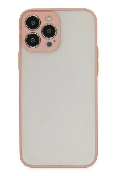 Mey İthalat®   iPhone 13 Pro Max Kılıf Montreal Silikon Kapak - Pembe ürün görseli 1
