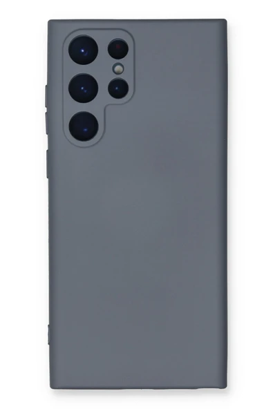 Mey İthalat®  Samsung Galaxy S23 Ultra Kılıf Nano içi Kadife Silikon - Gri ürün görseli 1
